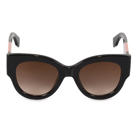 fendi black cat eye sunglasses|fendi sunglasses women cat eye.